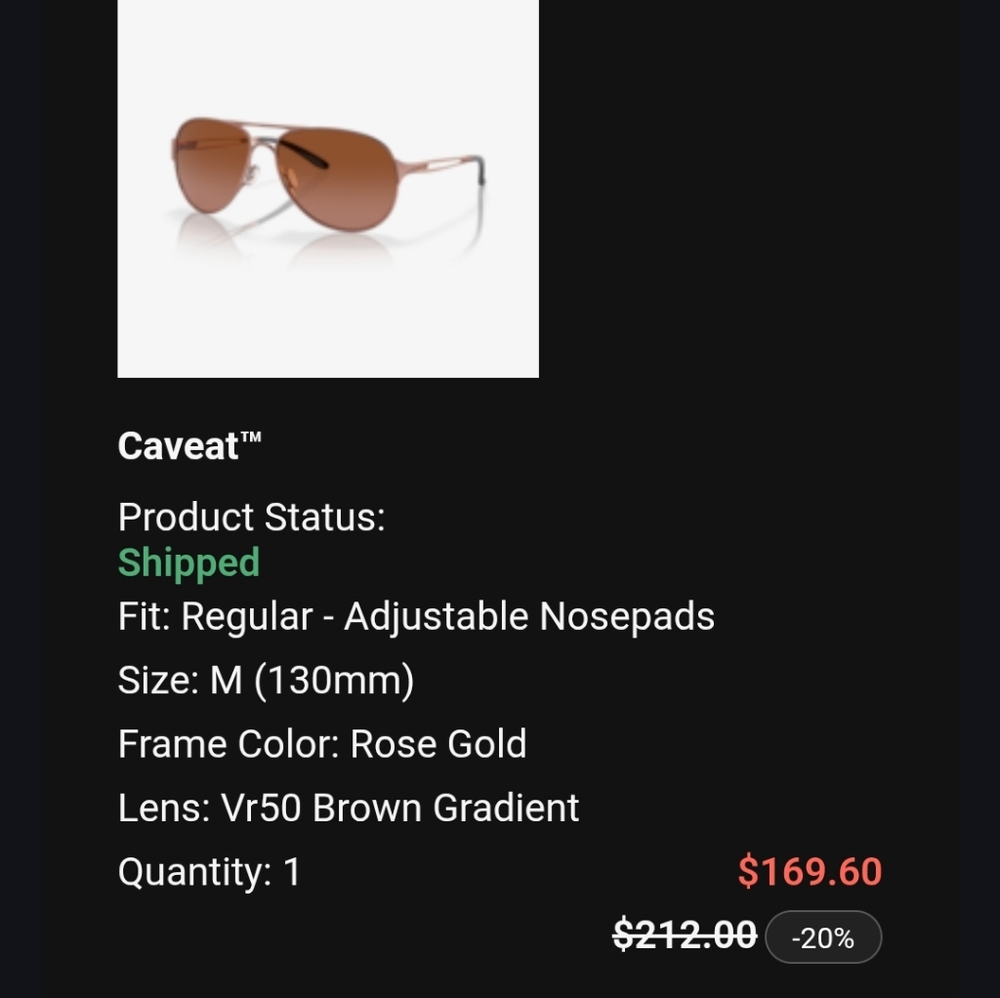 Oakley Rose Gold Sunglasses